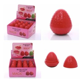 Bálsamo Labial Romantic Bear Lip Balm Color Rosa 24 Piezas