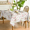 Horaldaily Easter Tablecloth 60×84 Inch Rectangular, Bunny Ear Flowers Spring