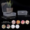 Rocutus 24 Pack Small Clear Plastic Storage Containers with Lids,Beads