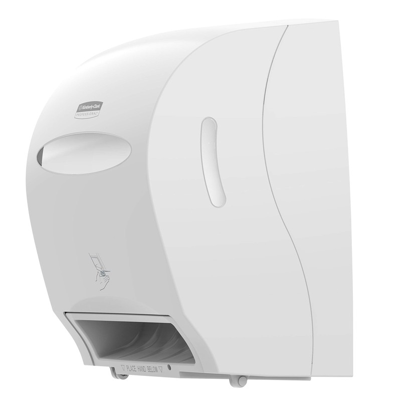 Kimberly-Clark Professional Electronic Hard Roll Towel Dispenser, White, 1.75" Core