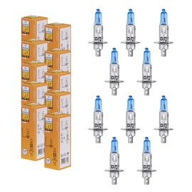 KaiDengZhe H1 Halogen Bulbs 12V 100/90W - 10-Pack Ultra Bright H1 Headlight Conversion Kit, H1 448 Halogen Headlamp Car Headlights Replacement for Daytime Running/Fog Lights (Universal Fit)