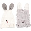 2 Piezas Gorro Secado Rápido para Niñas Toalla Absorbente de