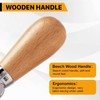 HONGDUI KM18 Woodworking Brass Chisel Mallet, 22Ounce Mallet Hammer with