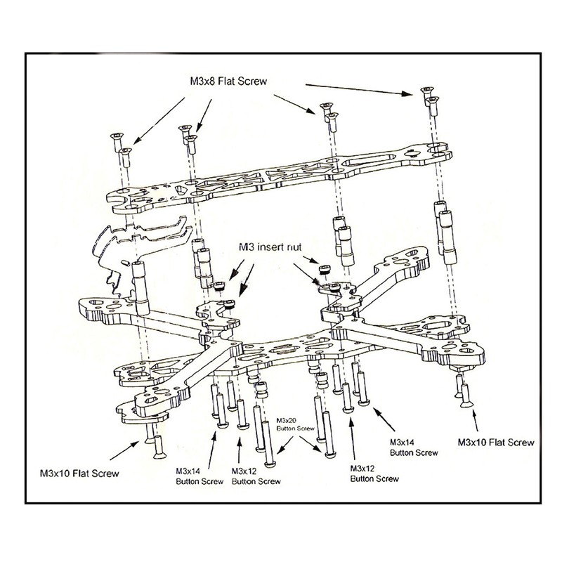 Mark4 7inch 295mm with 5mm Arm Quadcopter Frame 3K Carbon