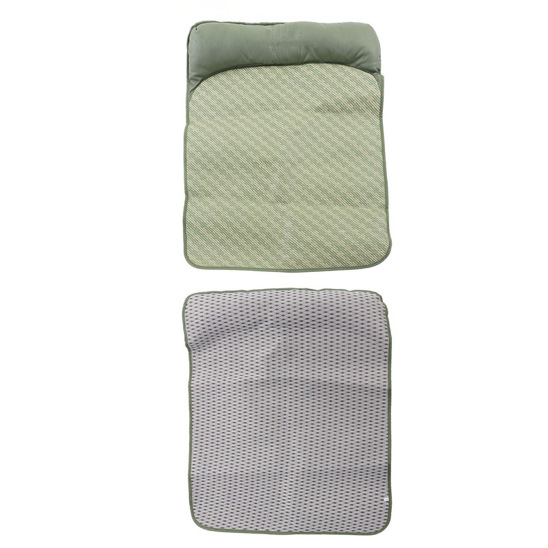 Dog Cooling Mat Breathable Portable Rattan Bed Pet Summer Sleeping