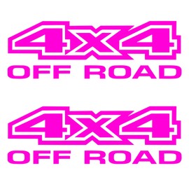 4x4 SUV Offroad Sticker – Shapes Kit Pack – 2 Pieces – Car Motorcycle – Various Sizes 15 20 25 30 cm – Made in Italy (15 x 5 cm, Fuchsia)