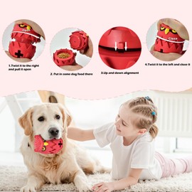 LyssKMK Dog Chew Toy for Aggressive Chewers Dog Rubber Owl Toy Detachable Dog Treat Dispensing Toy Dog Squeaky Toy Dog Chewing Toy Interactive Toy for Small Medium Large Dogs