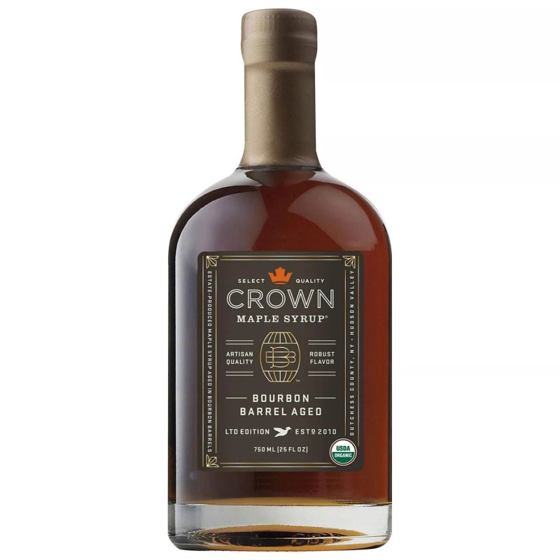 Select Quality Crown Maple Bourbon Barrel Aged Organic Maple Syrup