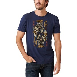 Lucky Brand Men's King of Diamonds Tee, American Navy, Large