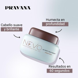 PRAVANA Nevo 60 Deep Treatment Mascarilla Hidratación, Brillo Cabello 250g