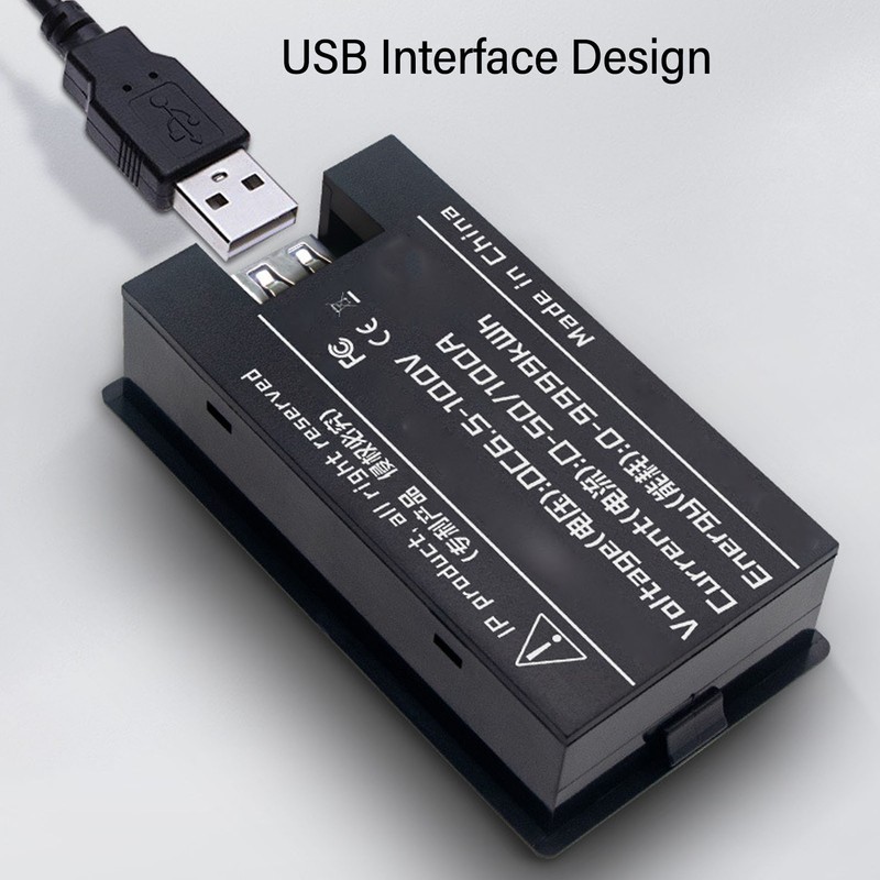 Battery Monitor Meter DC Digital Voltmeter Ammeter Power Meter for