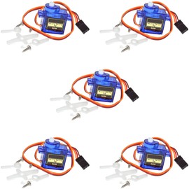 SG90 Micro Servo Motor, 9g Mini Servo for Arduino, ESP32, ESP8266, Raspberry Pi, 5 Pieces