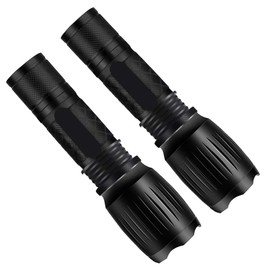 LED Tactical Flashlight 2 Pack, Super Bright 6 Modes 3000 Lumen Torch Light for Camping, Emergency, Hurricane, Power Outage