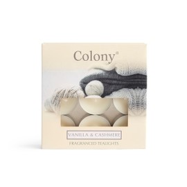 Colony, BX/9 TEALIGHTS Vanilla & Cashmere, Grey
