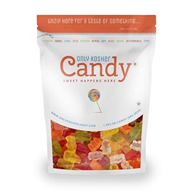Only Kosher Candy Bulk Gummy Candy Bears, Kosher Certified, 2 Pounds Pack
