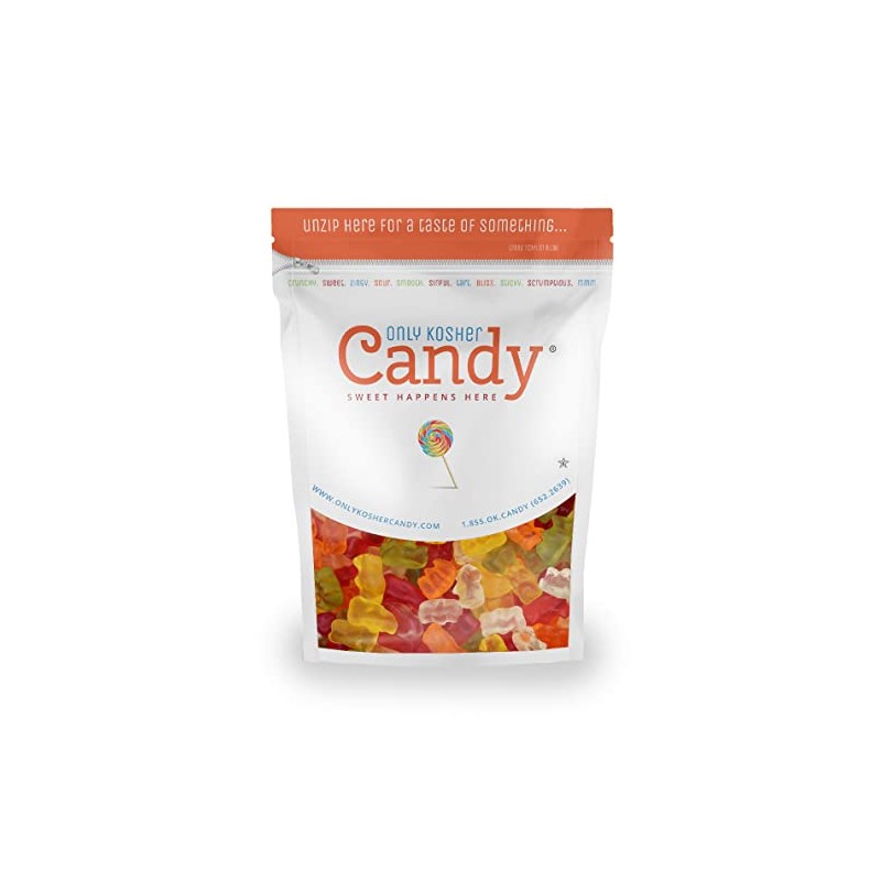 Only Kosher Candy Bulk Gummy Candy Bears, Kosher Certified, 2