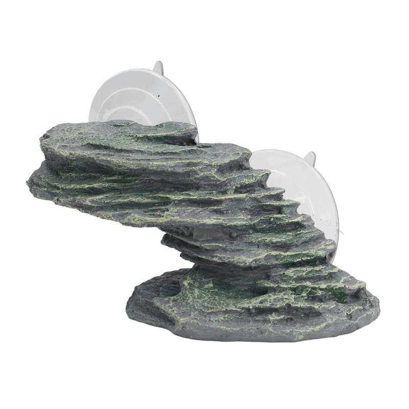 Tortoise Climbing Platform,Turtle Basking Platform Resin Lifelike Aquarium Rock Ornament