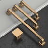 Asidrama 10 Pack 3.75 Inch(96mm) Champagne Bronze Kitchen Cabinet Handles,