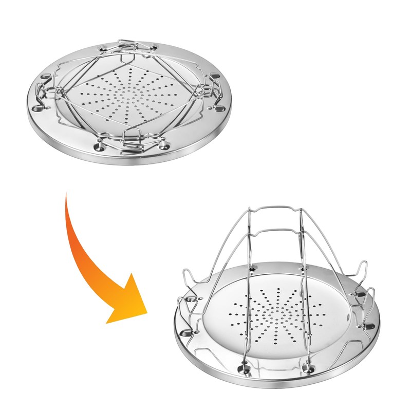 Rondauno Camp Stove Toaster Outdoor, Foldable Toaster for Camping