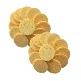 FOMIYES Natural Cellulose Makeup Cotton Sponge Pads Pieces Round Face Cleansing Puff for Skin