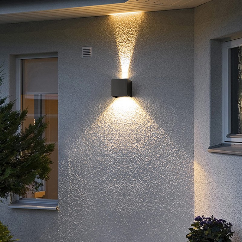 Mille Lucciole 2 Pack LED Outdoor Wall Lights Exterior/Interior, Up