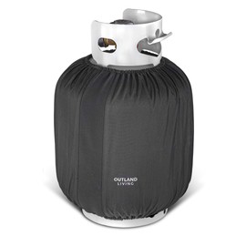 Outland Living Propane Tank Cover 20 lb | Reliable, Weather Resistant Gas Cylinder Cover | Rugged Outdoor UV Rated D600 Polyester | 12.5" x 18"