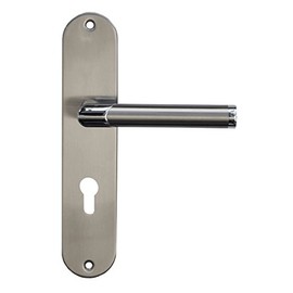 Alpertec 88021890 Stainless Steel Renovation Set (I) Bi-Colour for Apartment Entrance Doors PZ Handle Set Door Handles