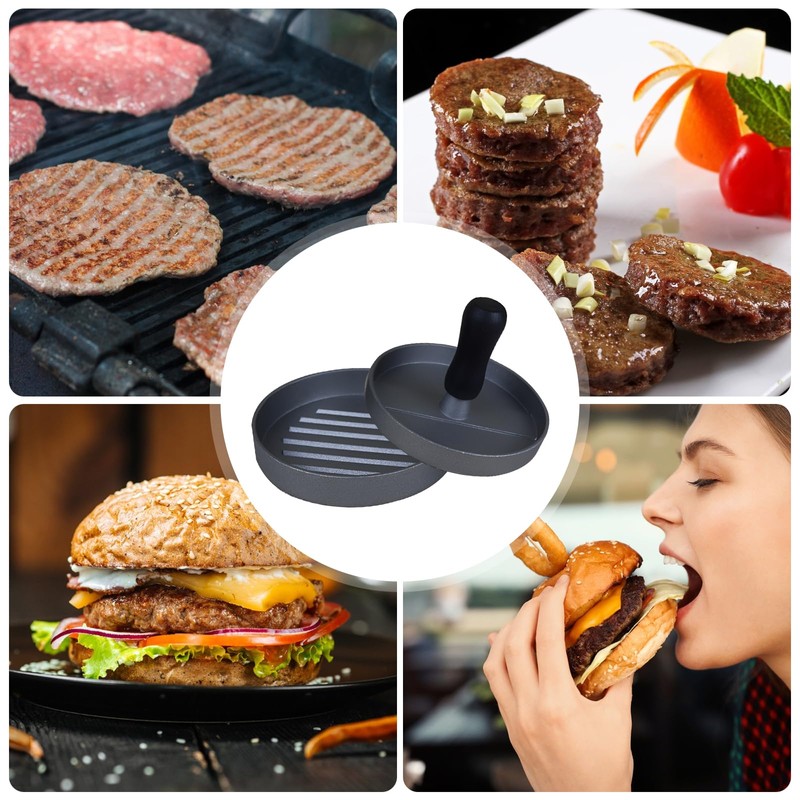 Burger Press with 100 Wax Paper Non-Stick Meat Patty Hamburger