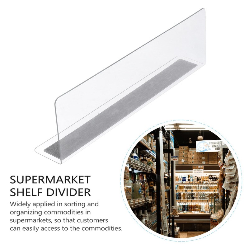 Plastic Shelf Divider- 2. 3 H x 7. 8 L