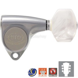 GOTOH NEW Gotoh SGV510-P7 Tuners L3+R3 Keys 1:18 Ratio, PEARL 3x3 - X-FINISH CHROME