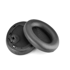 Yaowanguan Ohrpolster Ersatzpolster für Sony WH-1000XM4 Kopfhörer, Protein Leder Schwarz Clip WH1000XM4 Ohrpolster mit Schaumstoff 1 Paar