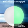 GEEDIAR 4 Pack Solar Floating Pool Lights Inflatable Waterproof IP68,