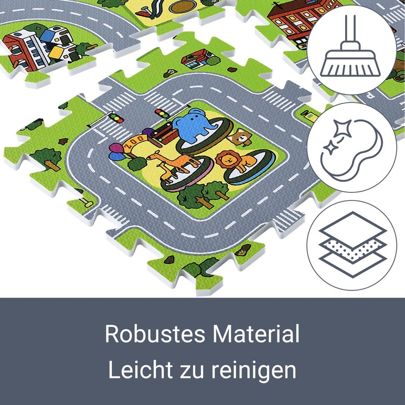 Juskys Children's Puzzle Mat with Different Designs and Colours.