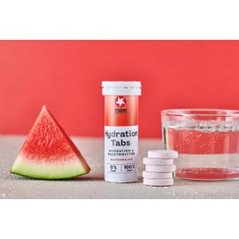 MaxiNutrition Hydration Tabs Watermelon, 6er Pack Elektoyte-Tabletten für erfrischendes Fitnessgetränk, Regenerierung des Mineralhaushalts, zuckerfrei, vegan, ohne künstliche Aromen
