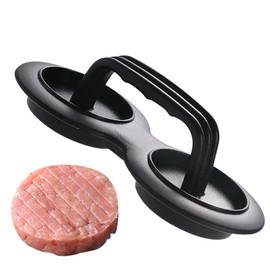 Beef Burger Machine, Hamburger Maker Machine, 2-Cavity Non-Stick Meat Patty Press, Gadget for BBQ, Baking, Stuffed Burgers