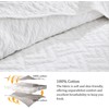palassio White 100% Cotton Quilt California Cal King Size Bedding