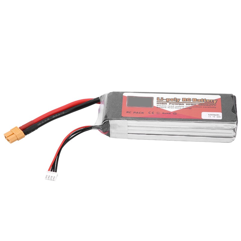 ZOP POWER 3S 11.1V 5000mAh 60C Rechargeable LiPo Battery with