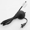 Asjeumt 6ft Foot Switch Lamp Cord Replacement, Black Floor Light