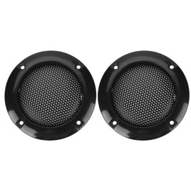 Speaker Grill Cover,ASHATA 2 Inch Speaker Decorative Steel Mesh Circle,Shatter Resistant Car Speaker Protective Mesh Cover (black)