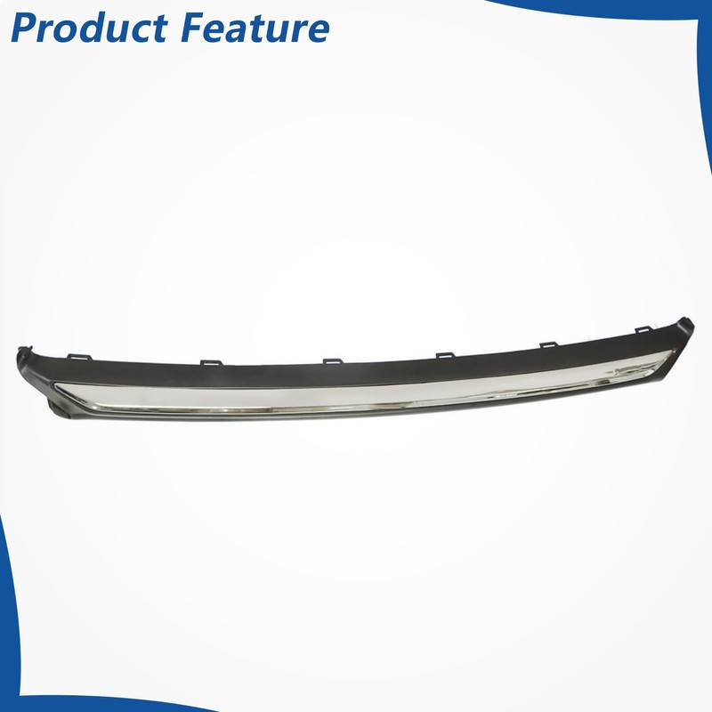 WFLNHB Front Bumper Cover Lower Trim Molding Chrome Replacement for
