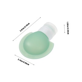 PACKOVE 3pcs Leakproof Silicone Travel Bottles Refillable Small Containers for Shampoo Lotion Shower Gel Portable Travel Toiletry Bottles with Squeeze Design PP Material for Toiletries