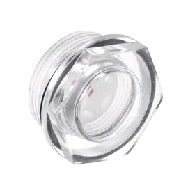 CoCud Air Compressor Oil Sight Glass, | M30x1.5mm Male Thread | Hex Head Oil Liquid Level Indicator Glass Window - (Applications: for Gearbox Fittings), 1-Piece