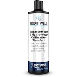 Brightwell Aquatics Refractometer & Hydrometer Calibration Standard, Accurate Reference for The Calibration of Seawater Refractometers, Hydrometers & Other Density Measuring Equipment (RES250)
