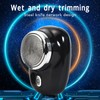 Mini Electric Beard Trimmer Washable IPX6 Waterproof Portable Beard Clipper