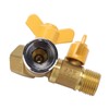 Brass Water Splitter Y Connector 2 Way Double Tap Hose