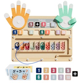 TOP BRIGHT Montessori Math Counting Toy - Magnetic Color and Number Maze, Math Manipulatives Homeschool Supplies, Math Learning Toy for Kindergarten Classroom Kids 3+ Year Old