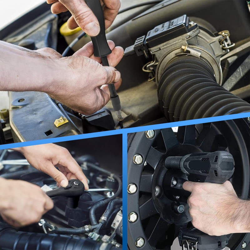 WinHolder 10pcs Impact Torx Bit Hex Bit Socket Set 1/2''