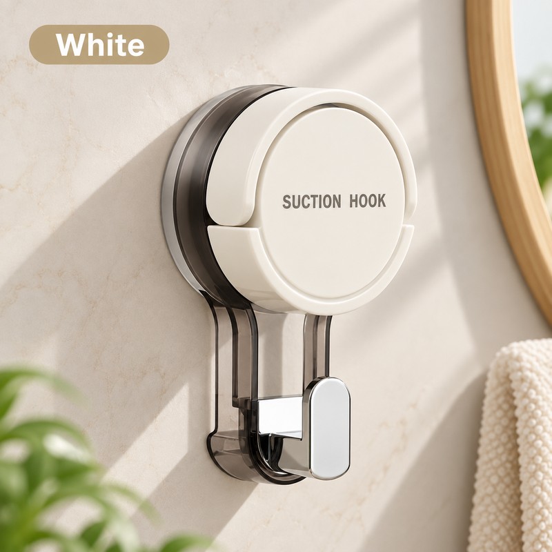Suction Cup Wall Hooks for Home Organization – Reusable No-Drill