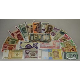 tous Monde 20 différents bankfrische billets de banque (billets de banque pour les collectionneurs)