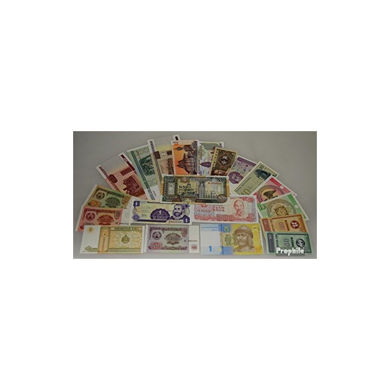 tous Monde 20 différents bankfrische billets de banque (billets de